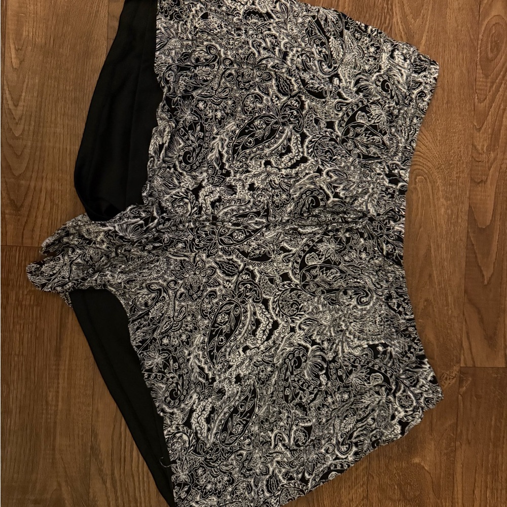 Torrid Black and White Textured Shorts